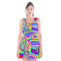 Colorful Shapes                               Scoop Neck Skater Dress by LalyLauraFLM