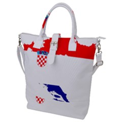 Croatia Country Europe Flag Buckle Top Tote Bag by Sapixe