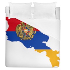 Borders Country Flag Geography Map Duvet Cover (queen Size) by Sapixe