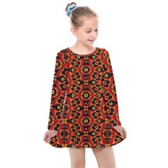 Rby 31 Kids  Long Sleeve Dress by ArtworkByPatrick