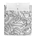 Phone Dial Communication Technology Duvet Cover Double Side (Full/ Double Size) View1