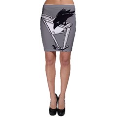 Gallows Raven Chopped Bodycon Skirt by Bajindul