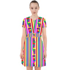 Rainbow Geometric Spectrum Adorable In Chiffon Dress by Mariart