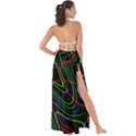 Neon waves                                Maxi Chiffon Tie-Up Sarong View2