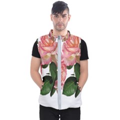 Roses Flowers Arrangement Garden Men s Puffer Vest by Simbadda