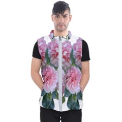 Roses Pink Flowers Arrangement Men s Puffer Vest by Simbadda