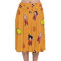 Dragonball Velvet Flared Midi Skirt View1