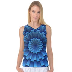 Mandala Background Texture Women s Basketball Tank Top by HermanTelo