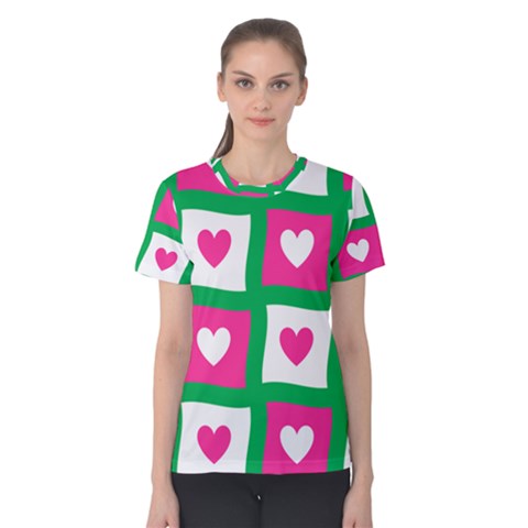 Pink Love Valentine Women s Cotton Tee by Mariart