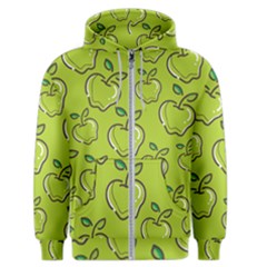 Fruit Apple Green Men s Zipper Hoodie by HermanTelo