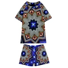 Background Mandala Star Kids  Swim Tee And Shorts Set by Mariart