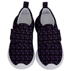 Lilac Firecracker Heart Pattern Kids  Velcro No Lace Shoes by snowwhitegirl