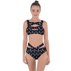 Heart Skeleton Pattern Bandaged Up Bikini Set  by snowwhitegirl