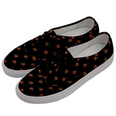 Peach Rose Black Men s Classic Low Top Sneakers by snowwhitegirl