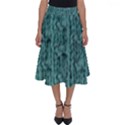 Knitted Wool Blue Perfect Length Midi Skirt View1