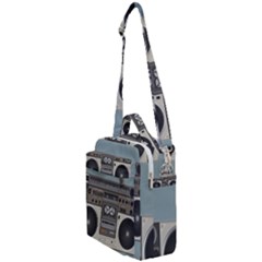 Radio Cassette Speaker Sound Audio Crossbody Day Bag by Simbadda