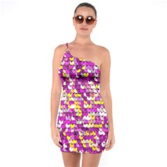 Funky Sequins One Soulder Bodycon Dress by essentialimage