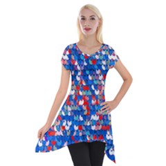 Funky Sequins Short Sleeve Side Drop Tunic by essentialimage