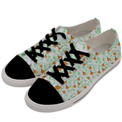 Pumpkin Vines Men s Low Top Canvas Sneakers by bloomingvinedesign