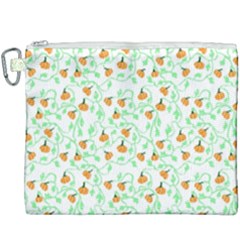 Pumpkin Vines Canvas Cosmetic Bag (xxxl) by bloomingvinedesign