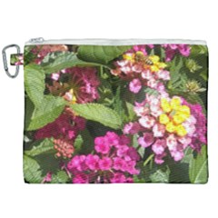 Summer Lantana W Bee Canvas Cosmetic Bag (xxl) by Riverwoman