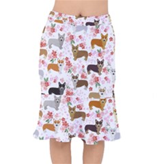 Corgis Corgi Pattern Short Mermaid Skirt by Sudhe