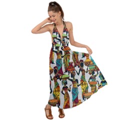 Afr 7 Backless Maxi Beach Dress by exoticexpressions