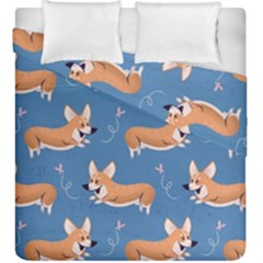 Corgi Patterns Duvet Cover Double Side (king Size) by Sudhe