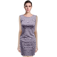 Baroque Pearls And Fauna Ornate Mandala Classic Sleeveless Midi Dress by pepitasart