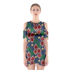 Figs And Monstera  Shoulder Cutout One Piece Dress by VeataAtticus