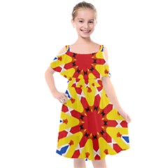 Design 567 Kids  Cut Out Shoulders Chiffon Dress by impacteesstreetweareight