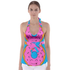 Donut Doughnut Dessert Clip Art Babydoll Tankini Top by Simbadda