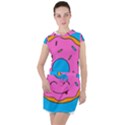 Donut Doughnut Dessert Clip Art Drawstring Hooded Dress View1