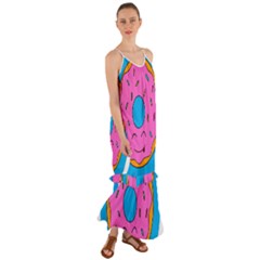 Donut Doughnut Dessert Clip Art Cami Maxi Ruffle Chiffon Dress by Simbadda