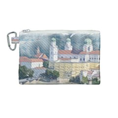 Architecture Old Sky Travel Canvas Cosmetic Bag (medium) by Simbadda