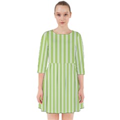 Lime Stripes Smock Dress by retrotoomoderndesigns