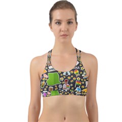 Vector Flat Seamless Texture Pattern Ghana Back Web Sports Bra by Vaneshart