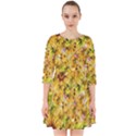 Orange Yellow Sunflowers Smock Dress View1