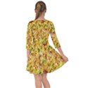 Orange Yellow Sunflowers Smock Dress View2