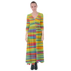 Rainbow Swirl Button Up Maxi Dress by retrotoomoderndesigns