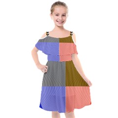 Circles Kids  Cut Out Shoulders Chiffon Dress by impacteesstreetweareight