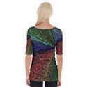 Abstract Colorful Pieces Mosaics Wide Neckline Tee View2