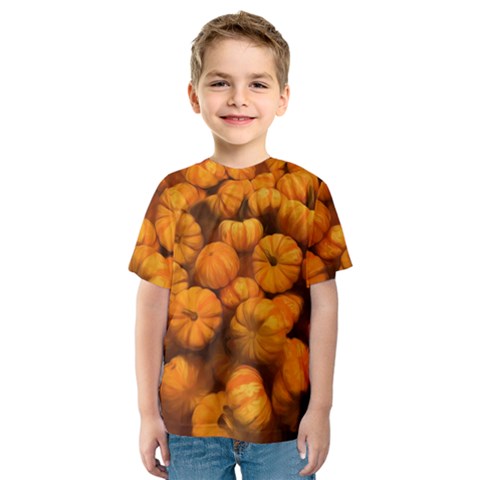 Mini Pumpkins Kids  Sport Mesh Tee by bloomingvinedesign