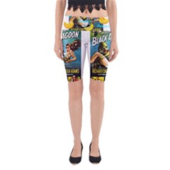 Creature From The Black Lagoon Bananas Yoga Cropped Leggings by cypryanus