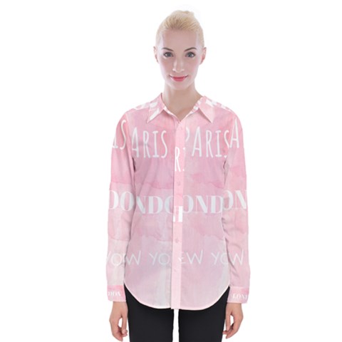 Paris, London, New York Womens Long Sleeve Shirt by Lullaby