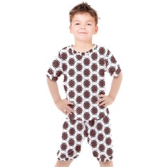 Pattern Seamless Seamless Pattern Kids  Tee And Shorts Set by Simbadda