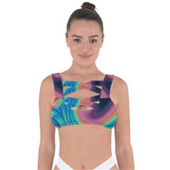 Abstract Art Abstract Background Bandaged Up Bikini Top by Simbadda