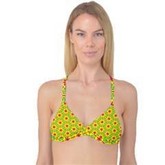 Pattern Texture Seamless Modern Reversible Tri Bikini Top by Simbadda