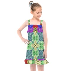 Flower Design Design Artistic Kids  Overall Dress by Simbadda