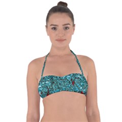 Background Organic Pattern Alie Halter Bandeau Bikini Top by Simbadda